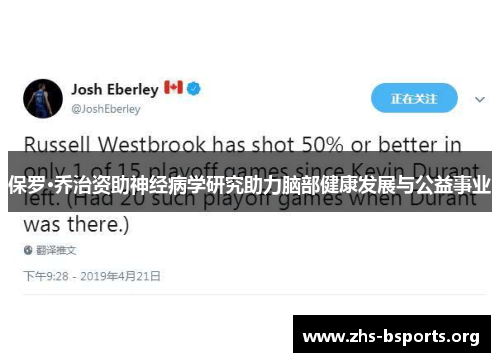 保罗·乔治资助神经病学研究助力脑部健康发展与公益事业 保罗·乔治资助神经病学研究助力脑部健康发展与公益事业